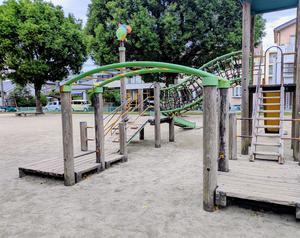 原良第1公園の雲梯 - こども複合遊具の一部 (写真は問い合わせフォームでいただいたもの。2026.10.10)